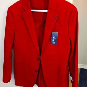 Stafford red blazer, size L